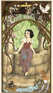Is this what you were looking for? If so find art nouveau style Ariel!  
