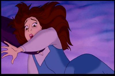  this one?
If so then fine a screencap of Cinderella with her mother dress before the mice work on it