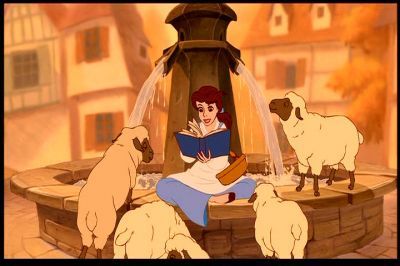 here Belle reading!
Now fine Ariel saving Eric