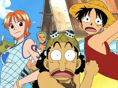 I love the look on Luffy and Nami's faces XD