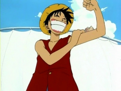 this picture of Luffy is pretty cool!^^