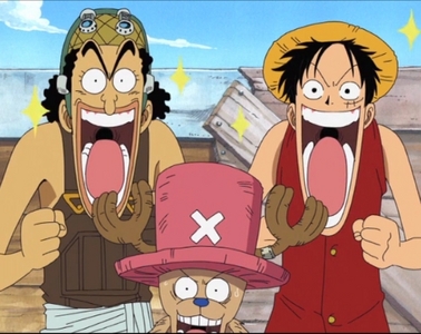 ^ aww that is cute!x)

I like this picture of Usopp,Chopper and Luffy!=3 