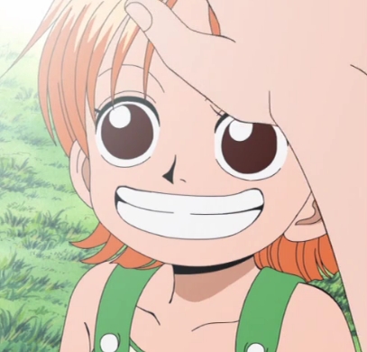 Nami looks so cute! I could just Hug her! *hugs Young Nami* x3