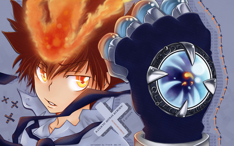 I like how cool Tsuna looks with the Vongola X-Gloves