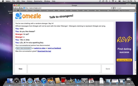  and I would know ;) haha, I'm on omegle and as a joke whenever people write asl, I reply with this: