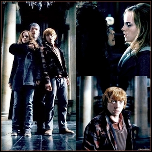  malfoy manor! my absouley fav Romione scene in dh 15th pic u get when u Google ron and hermione