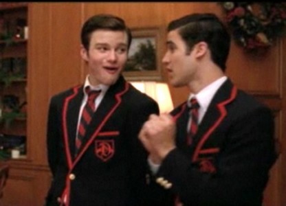 Here's Kurt and Blaine preforming, "Baby, It's Cold Outside"

Next: Puck shirtless