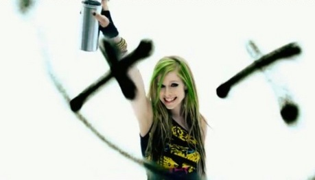  Avril wearing rosa n Black