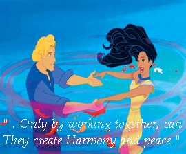  mine. =) It says, "Only bởi working together can they create harmony and Peace." that's what Mulan's d