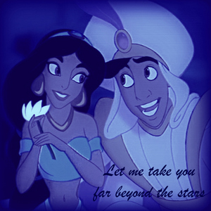  Mine! From the animated film Thumbelina: "Let me take u far beyond the stars"!