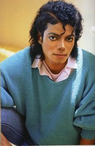 yummmy! Mj and his blue sweater!!!