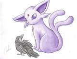 ESPEON!!!! It's an eevee evolution and it is psycic and it is AMAZINGLY CUTE!!!!