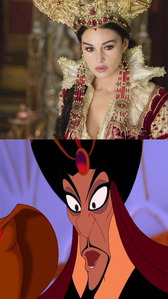 Team Jasmine's third entry!
Jafar and the evil queen from The Brothers Grimm!
