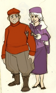  Here`s humanized Bianca with Bernard, kwa bluewolf487 on Deviantart. Now find a picture of jimmy, hunitumia we