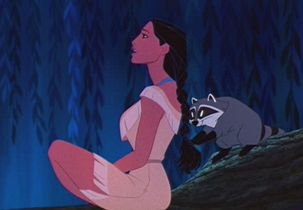  Is this the one 당신 meant? If so, find a picture of Pocahontas with John Smith and Meeko (screencap)