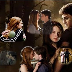 OK. Here' my Harry and Ginny fan art.:)