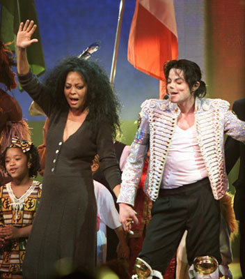 Michael performing Heal the World