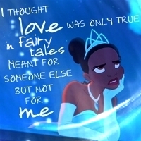 SHREK "I thought love was only true in fairy tales
Meant for someone else but not for me." (I'm A Be