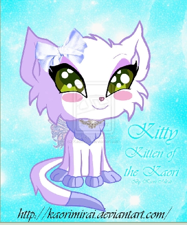  Gigi, Gintas beautiful white and purple cat!