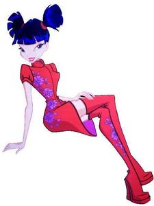 Izzy: something Winx once used huh? oh! got it! (snaps her fingers and her outfit changes) I saw it o