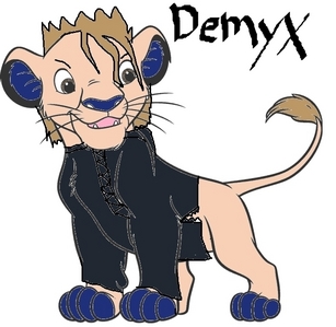  Demyx: *Playing around* I'm a little cute lion!! I'm a little playful lion!