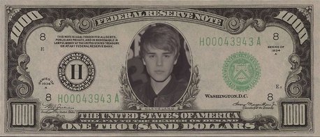 this is awesome! a thousand dollar bieber!