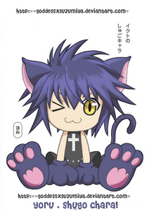 Yoru:I AM NOT A PIXIE!!!
Chimera:yoru is My Boyfriends Chater Chara! Now he is whit my!So piss off!