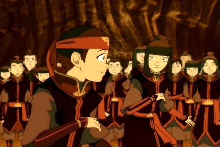  Find a pic of Aang with Katara from the last episode.