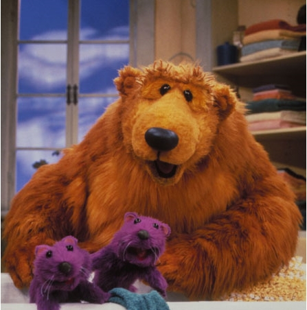 snog all of them one by one then marry the richest. :P

bear in the big blue house? (i used to LOVE t