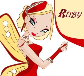  Your Name: Tanja The fairy's name: Ruby Her Powers: Gold,diamants,ruby(all expensive rocks) Person