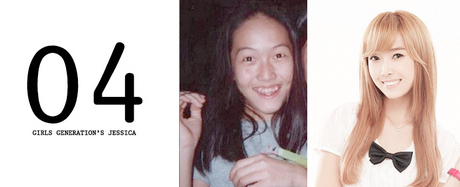  4.Snsd's Jessica Girls’ Generation‘s Jessica went blond, got braces and grew up to become the stu