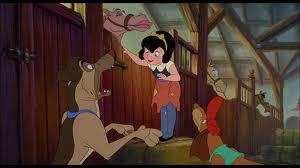  I always thought that Anne Marie from All perros Go to Heaven looked like a young Snow White.