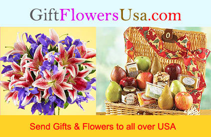  Send gifts and flores to USA from GiftFlowersUSA.Com and add a zesty surprise to the celebrations of