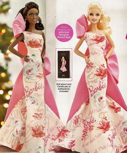  Purchase the new Barbie, Rose Splendor and be the fist to have her. In Caucasian and AA. $49.99 plus