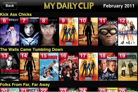  This is a movie-related iphone app that I'd actually use. Thought I would recommend. It's called "M