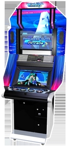 SEGA developed a port for machine arcade. The game still seems to focus only on Miku with songs that 