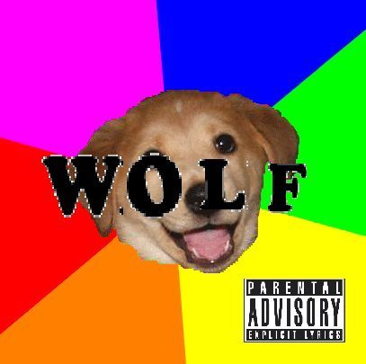 Tyler's Weiter album is supposed to be called Wolf. Out of boredom, I decided to make an album cover. T