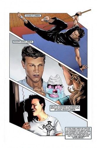 Fame: Taylor Lautner Comic Book voorbeeld