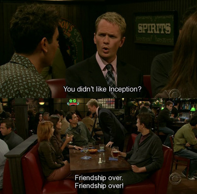 Inception comment of Barney