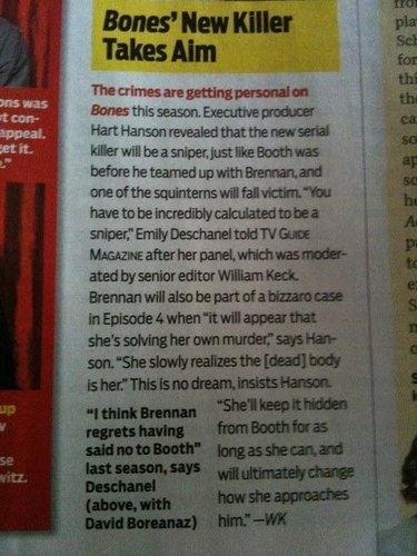 Bones in TV Guide Magazine