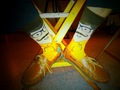 Artie's socks from Dianna's Twitter - glee photo