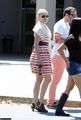 Dianna spotted on set 20 August 2010 - glee photo