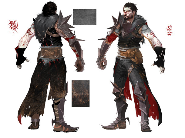 Hawke concept art - Dragon Age: Origins 610x458