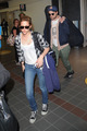 Rob and Kristen arriving in LAX - twilight-series photo