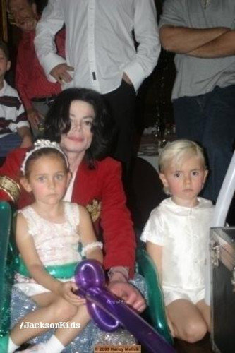  michael with prince and paris