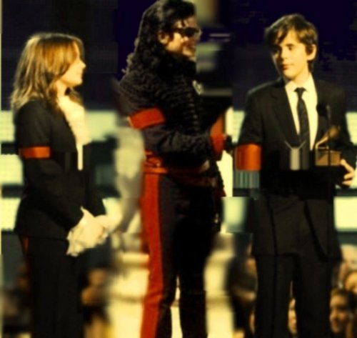  michael with prince paris and blnket