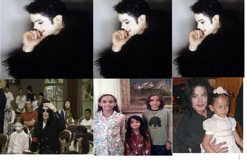  michael with prince paris and blnket