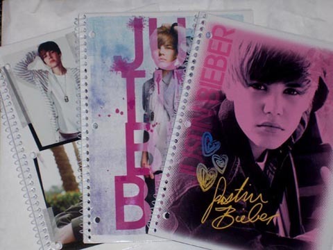  Justin Bieber Folders And Notebooks