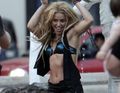 Shakira dances in a Barcelona fountain while filming - shakira photo