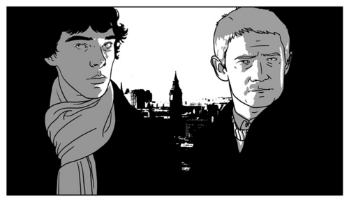  Sherlock and John in ロンドン